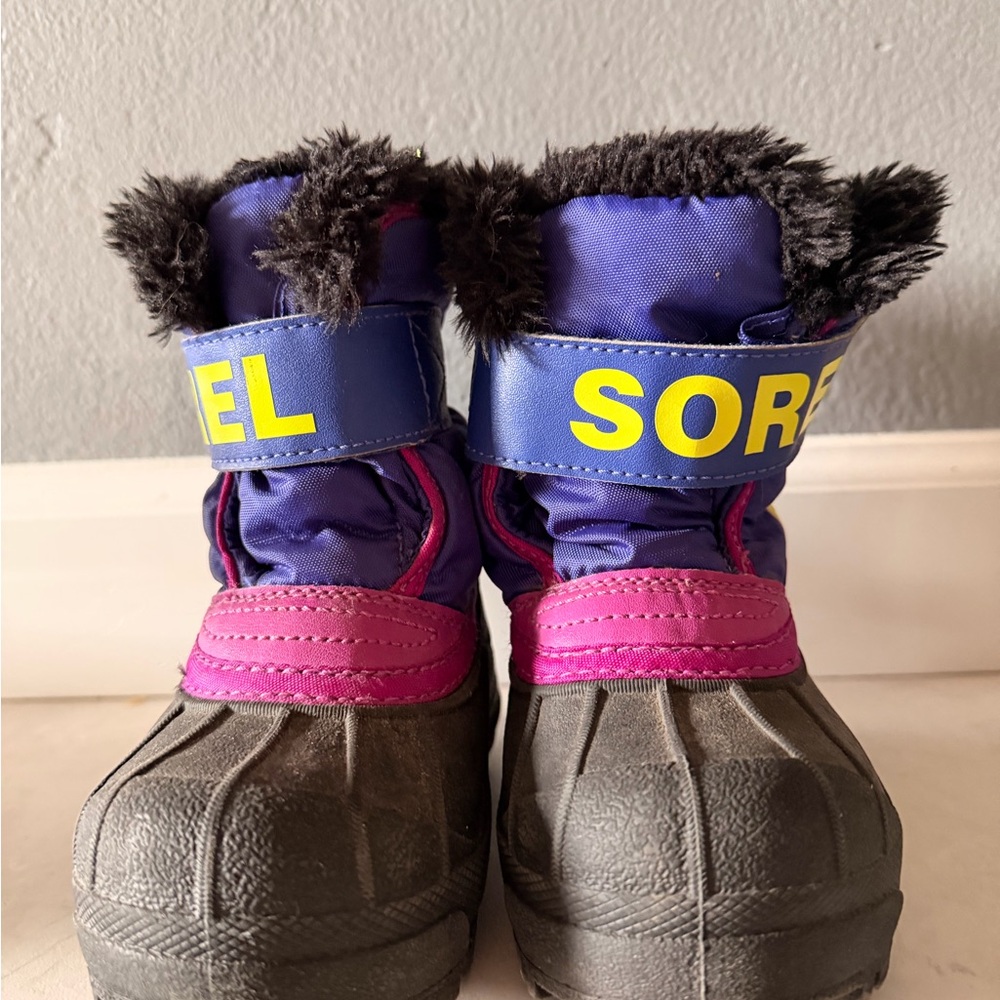 Sorel Black and Blue Winter Boots